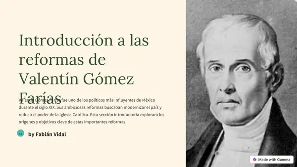 Reformas de Valentín Gómez Farías (México)
