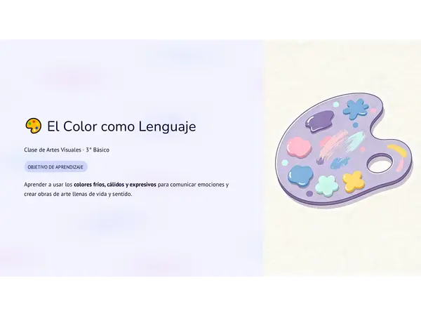 El Color como Lenguaje: Colores Fríos, Cálidos y Expresivos – Clase de Artes Visuales 3° Básico