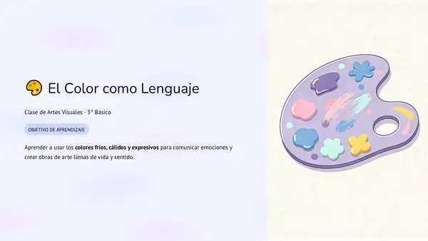El Color como Lenguaje: Colores Fríos, Cálidos y Expresivos – Clase de Artes Visuales 3° Básico
