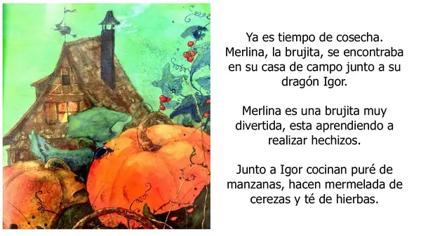 Libro adecuado ''Merlina, la brujita'' - Estudiantes NEEP Lectura domiciliaria