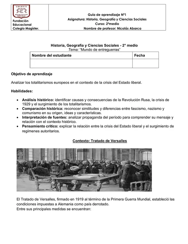 ENTREGUERRAS: REV. RUSA-ASECENCIÓN DE LOS TOTALITARISMOS