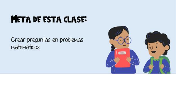 Crear preguntas matemáticas