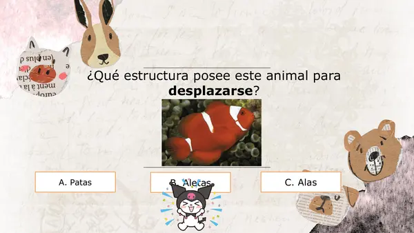 Cuestionario sobre los seres vivos