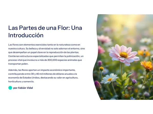 Partes de una flor