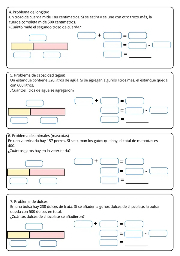 Ecuaciones e inecuaciones Matemática 4to básico