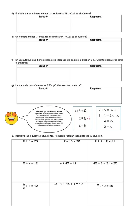 "Guía de repaso algebra"