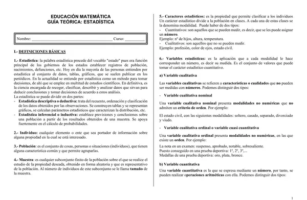 Guía Teórica Estadística