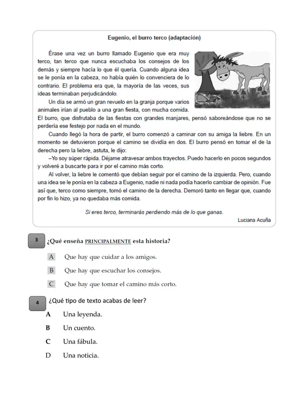 Comprensión lectora