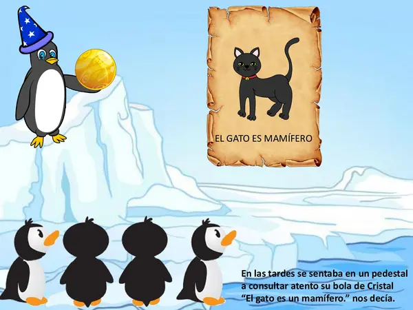 Pinguino Adivino. Adaptación interactiva del libro de Victoria Hurtado