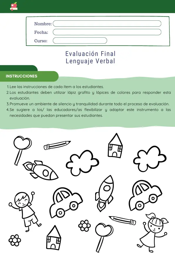 Evaluación Lenguaje Verbal NT2 