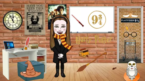 Plantilla para clases "Harry Potter Animada"