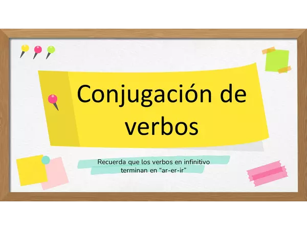 Reglas para conjugar verbos 