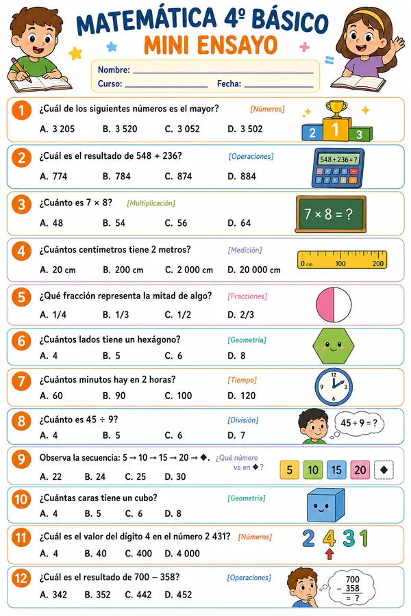 Mini ensayo matemática n°1