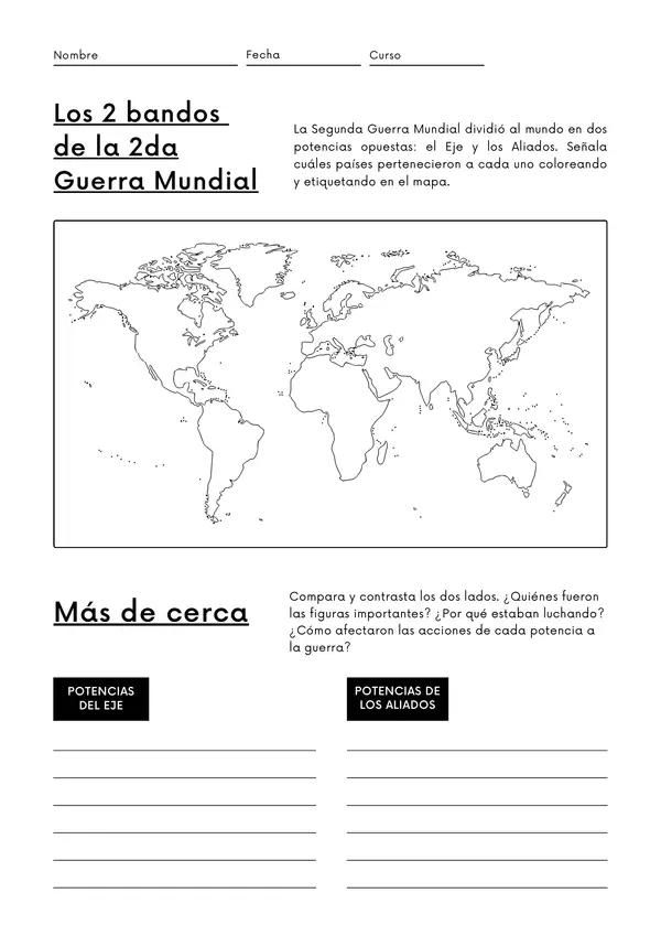 Guía Bando de la Segunda Guerra Mundial