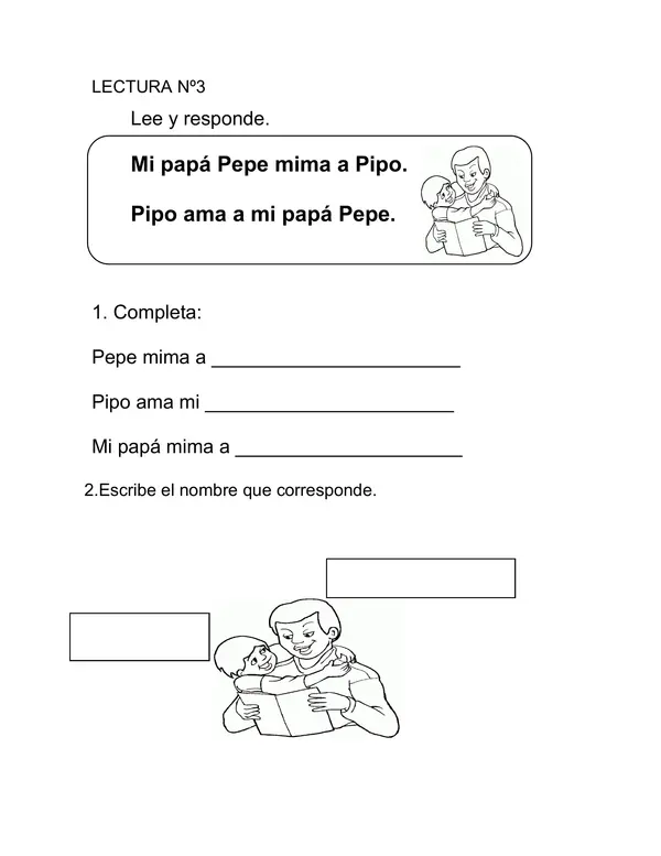 Cuadernillo de lectura y escritura 
