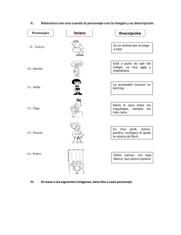 Guía de trabajo y/o prueba de lectura - María la Dura 
