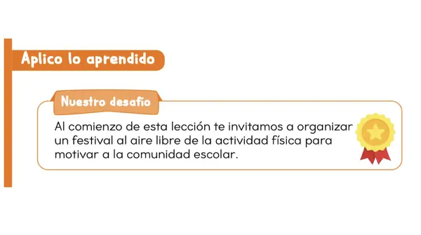 Clase 6 Lección 2  Planificar un festival "Cuidemos nuestro cuerpo" 2° Básico