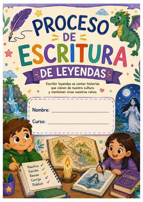Proceso de escritura: Creación de leyendas