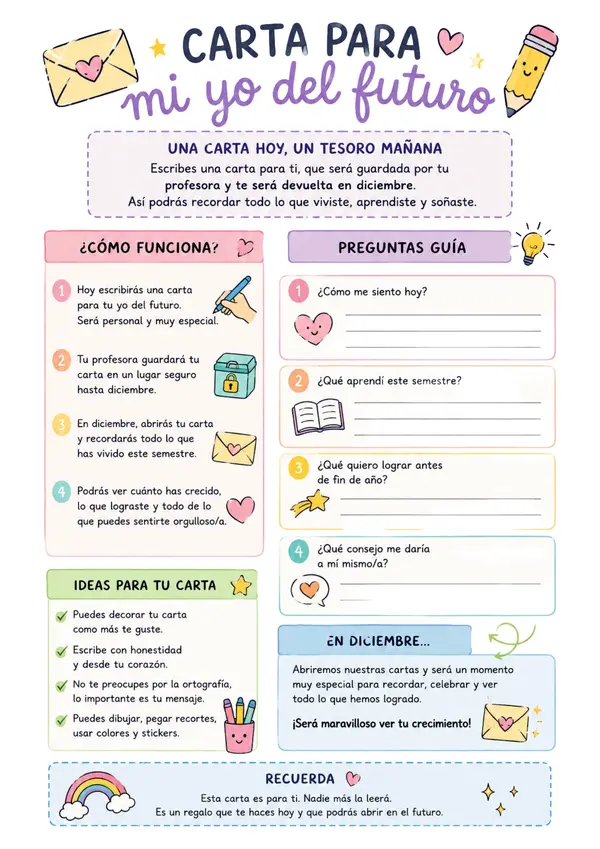 CARTA PARA MI YO DEL FUTURO