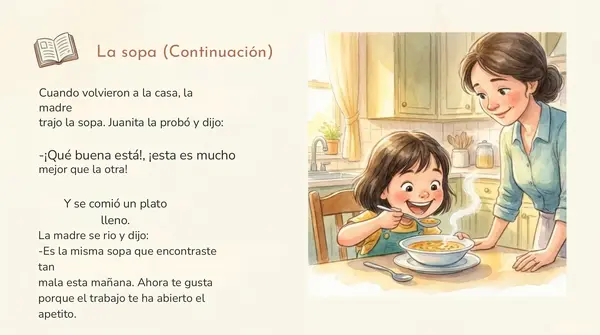 Lección 9 "La Sopa" Parte 3 Fluidez Lectora Método Matte