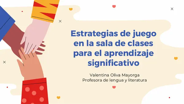 Estrategias de juego para el aprendizaje significativo 