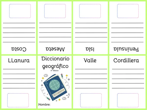MINI DICCIONARIO GEOGRÁFICO RELIEVE 