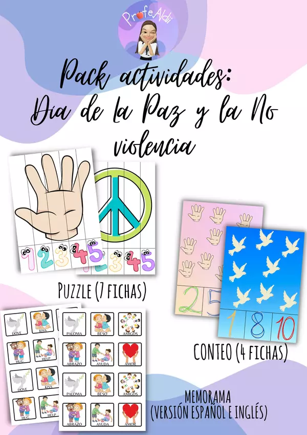 Pack Día escolar de La Paz y la No violencia.