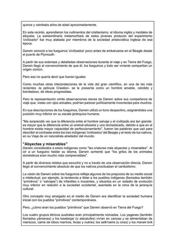 Darwinismo y pueblos indígenas: conflictos en el siglo XIX