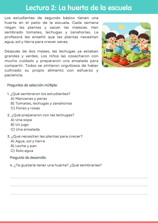 Comprensión lectora 