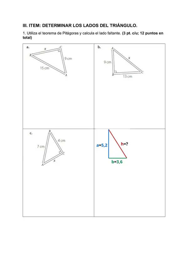 Prueba Teorema de Pitágoras