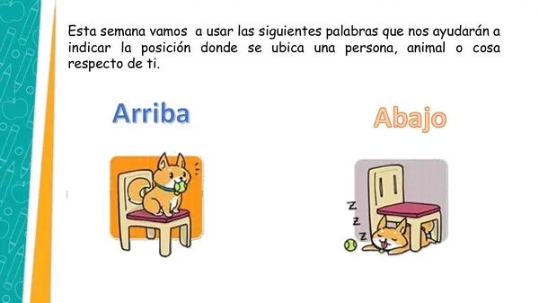 Describiendo posición de objetos