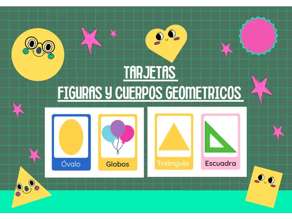 Tarjetas de figuras y cuerpos geométricos 