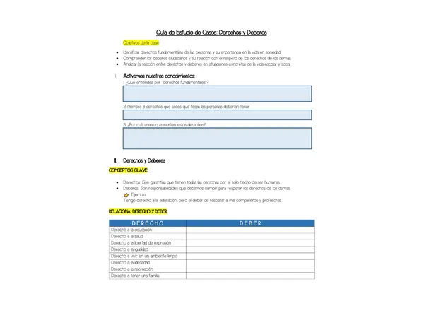 Derechos y deberes