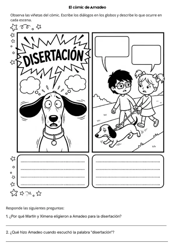 Amadeo va al colegio, Plan lector, Evaluación
