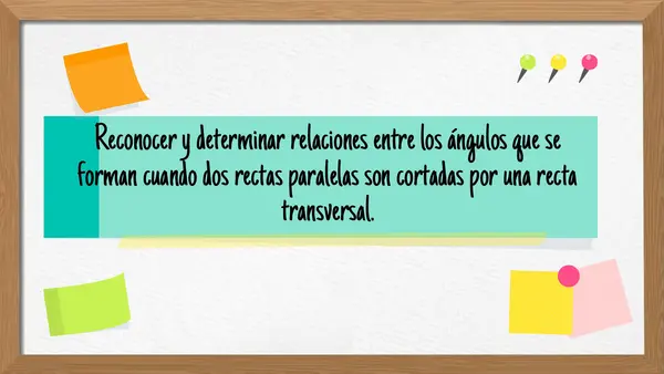 Relación de ángulos entre paralelas 