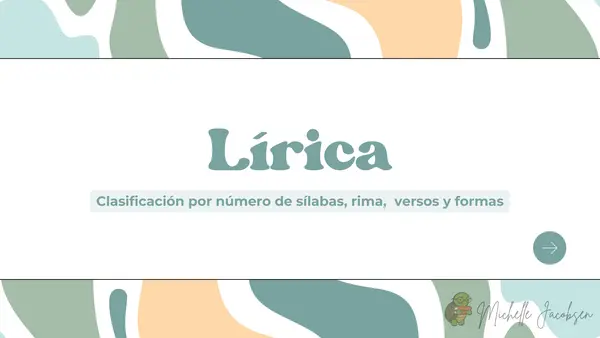 Presentación género lírico