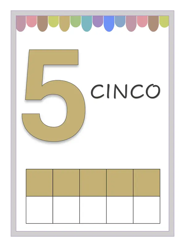 Carteles de numeros 0-10, 10-90, 100-1.000
