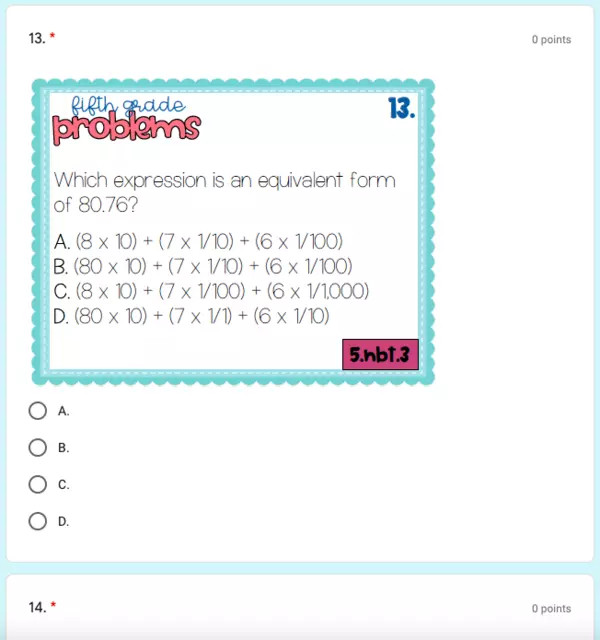 5th Grade Math Review Word Problems 2