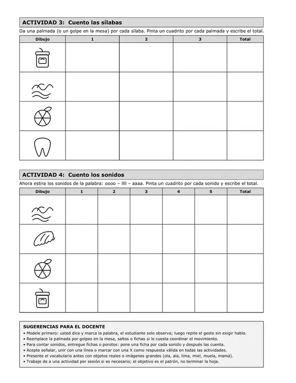 Leo y escribo con las vocales, M y L (guía adaptada 1° básico)
