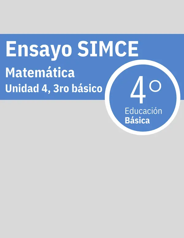 Ensayo SIMCE Matemática