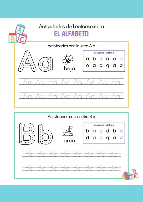 Trazos del abecedario