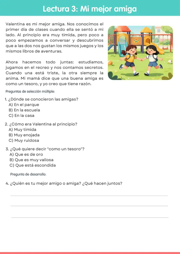 Comprensión lectora 