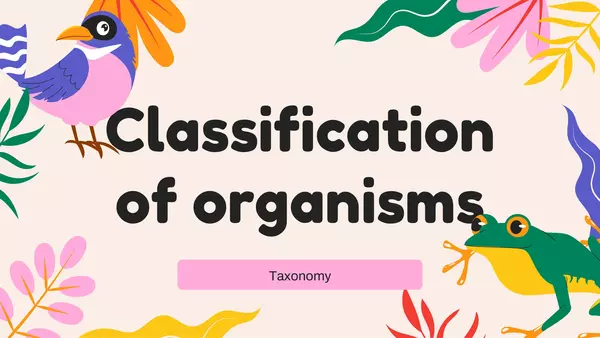 PPT Taxonomy and Classification of Organisms