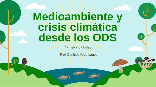 Medio ambiente-ODS-Objetivos de desarrollo sostenible 3° y 4° medio