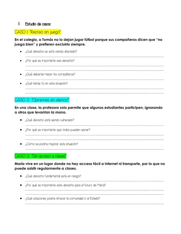 Derechos y deberes