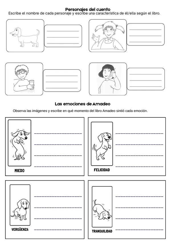 Amadeo va al colegio, Plan lector, Evaluación