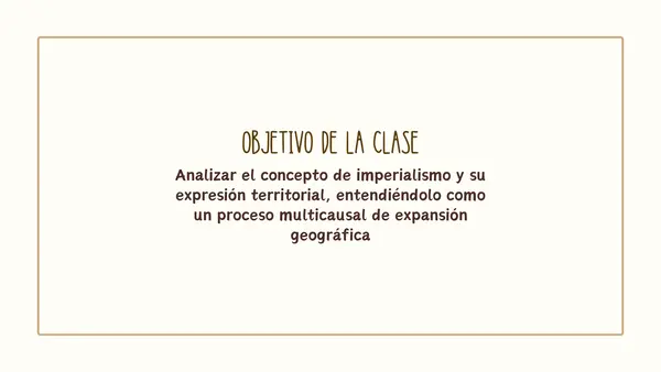 El imperialismo, causas y consecuencias