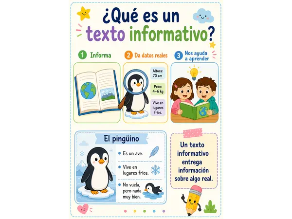 Apoyo visual, texto informativo