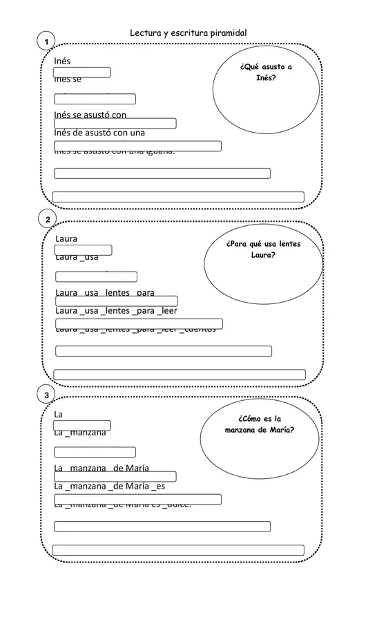 Lectura y escritura piramidal