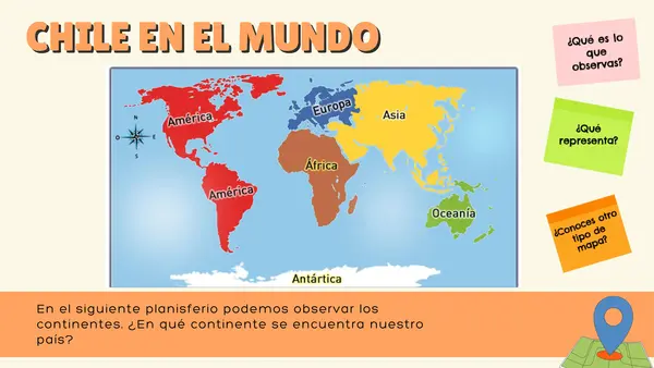 Ubicación de Chile en el mundo
